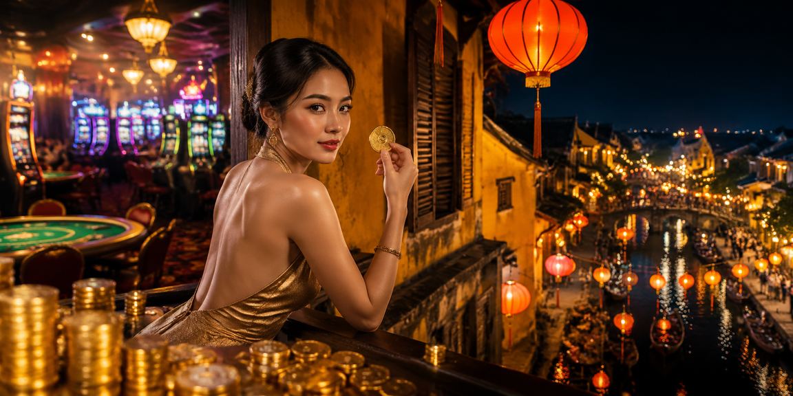 Hình ảnh ánh đèn lồng tại Hội An biểu tượng cho sự uy tín của f8bef